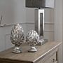 Tall Silver Pinecone Finial