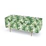 Lola Storage Ottoman Palm Print