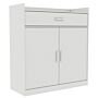 Dalby 2 Door 1 Drawer Shoe Cabinet, White