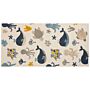 Kids Area Rug Multicolour 80 X 150 Cm Cotton Animal Pattern Handwoven Floor Playmat