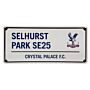 Crystal Palace Fc Blue Text Street Sign