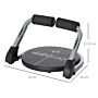 Homcom Abs Trainer, Ab Machine, Abs Workout Equipment, Whole Body Exercise Equipment For Home Gym