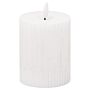 Luxe Collection Natural Glow 3x4 Textured Ribbed Led Candle