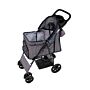 Pet Stroller With Rain Cover & Caddy Bag - Blue Tartan