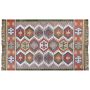 Area Rug Multicolour 140 X 200 Cm Synthetic Material Decorative Tassels Indian Style