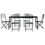 Vidaxl 7 Piece Garden Dining Set Anthracite Metal Mesh