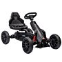 Homcom Children Pedal Go Kart, Kids Ride On Racer W/ Adjustable Seat, Shock Absorption Eva Tyres, Handbrake, For Kids Aged 3-8