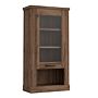 Corona Wall Display Cabinet In Tabak Oak