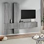 Vidaxl Wall-mounted Tv Cabinet Grey Sonoma Engineered Wood