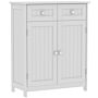 Bath Vida Priano 2 Drawer 2 Door Freestanding Cabinet, White