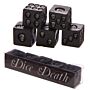 Set Of 5 Black Skull Dice