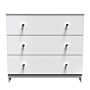 Yarmouth 3 Drawer Chest In White