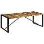 Vidaxl Dining Table 220x100x75 Cm Solid Reclaimed Wood