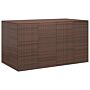 Vidaxl Garden Cushion Box Pe Rattan 194x100x103 Cm Brown