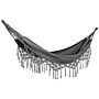 Garden Hammock Grey Cotton And Polyester Swing Seat