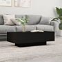 Vidaxl Coffee Table Black 100x49.5x31 Cm Engineered Wood