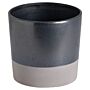 Large Metallic Grey Ceramic Planter