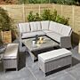 Prestbury Corner Dining Set Natural Stone