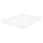 Foam Mattress White Fabric Eu Double Size 4ft6 Medium Firm