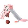 Aiyaplay 2 In 1 Baby Slide For Indoor Use With Basketball Hoop, Basketball, For Ages 18-36 Months - Pink