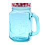 Funky Mason Jar - Ice Cold - Blue