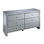 Seville 6 Drawer Chest Mirrored