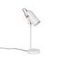 Desk Lamp White Metal 48 Cm Spotlight Shade Adjustable