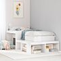 Vidaxl Bed Frame Without Mattress White 75x190 Cm Small Single Solid Wood Pine