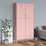 Vidaxl Wardrobe Pink 90x50x180 Cm Steel