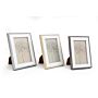 Set Of Three Photo Frames With Wood Edge