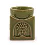 Square Buddha Burner - Light Jade