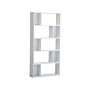 Bookcase White 174 X 83 Cm Large And Small Shelves