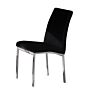 Peru Pu Chair Black & Chrome