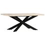 Vidaxl Dining Table 180x90x76 Cm Solid Bleached Mango Wood