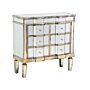 Mirrored Sideboard Gold 6 Drawers Shabby Chic French Design