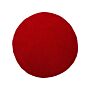 Shaggy Area Rug Red 140 Cm Modern High-pile Machine-tufted Round Carpet