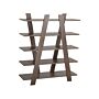 Bookcase Brown 116 X 100 Cm 5 Shelves