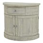 Saltaire Collection Half Moon 2 Door Cupboard With Drawer