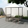 Vidaxl Garden Pavilion With Table And Benches 2.5x1.5x2.4 M