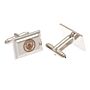 Manchester City Fc Silver Plated Cufflinks