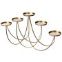 Metal Candle Holder Gold 5 Candles Glamour Modern Candelabra