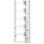 Homcom Modern Book Shelf With 11 Open Shelves, 6-tier Bookcase, Freestanding Shelving Unit For Home Office And Study, White