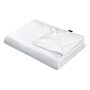 Weighted Blanket Cover White Polyester Fabric 120 X 180 Cm Solid Pattern