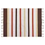 Area Rag Rug Brown And Beige Stripes Cotton 140 X 200 Cm Rectangular Hand Woven