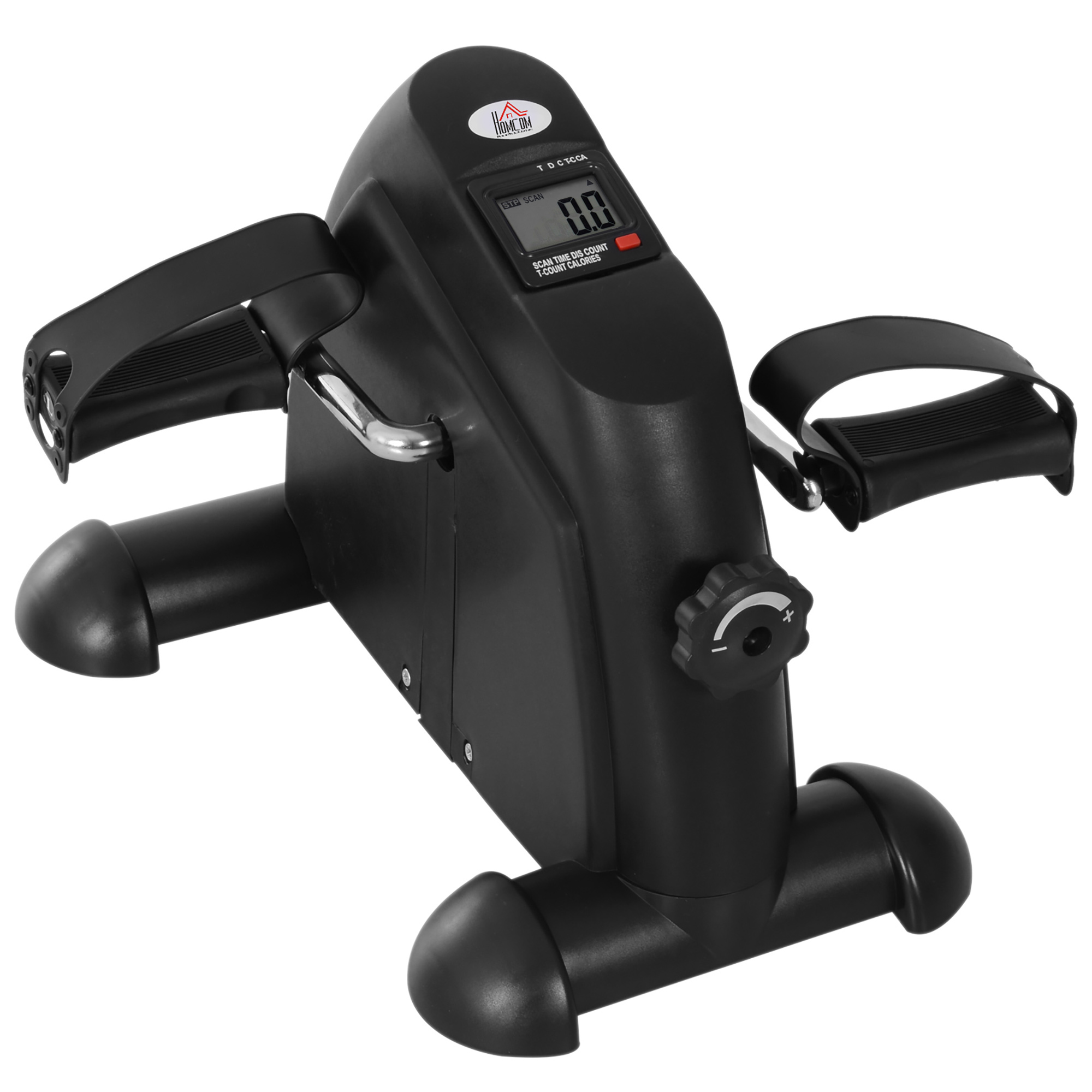 Homcom Mini Exercise Bike Fitness W/lcd Display, 9wx 40dx 31hcm-black