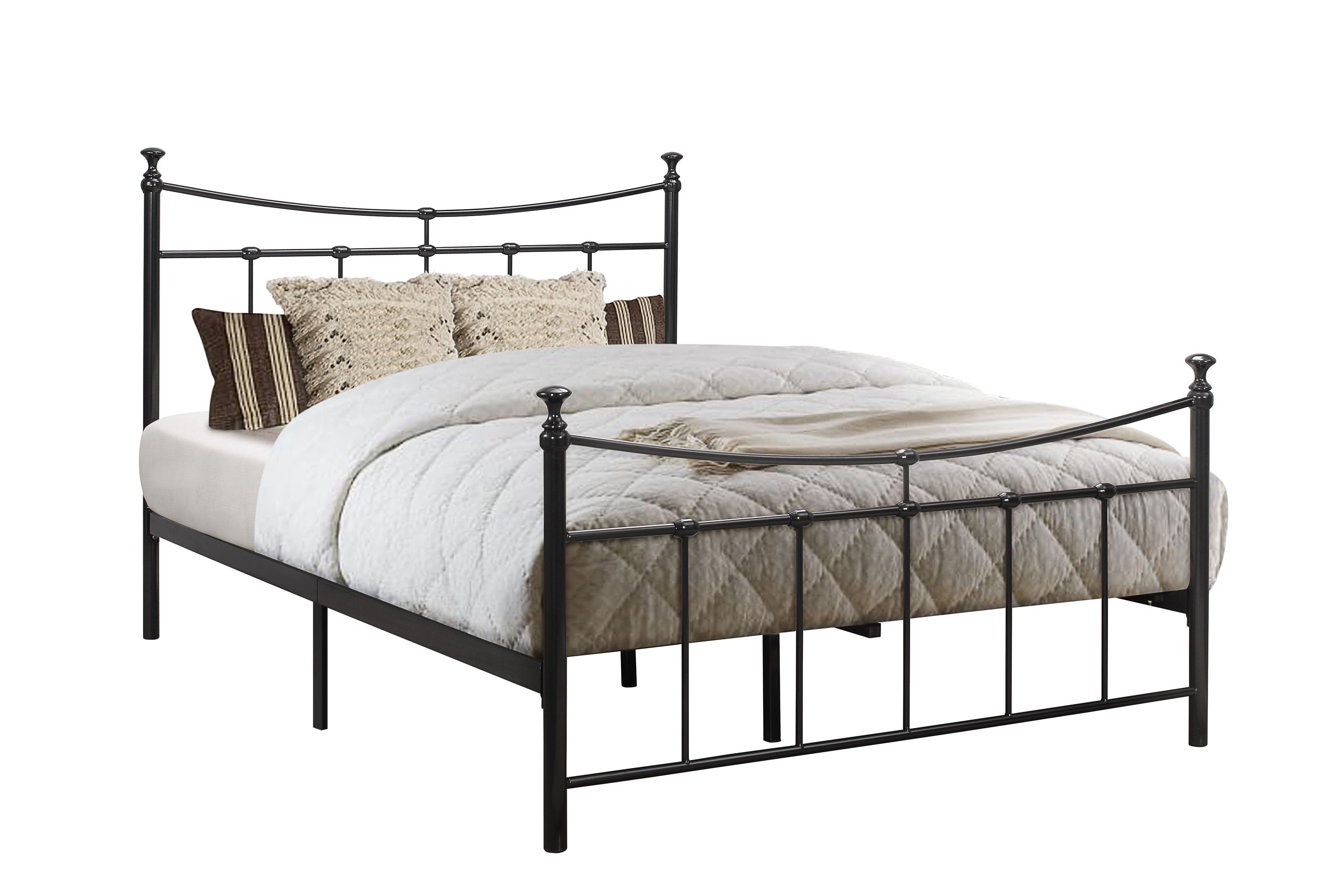 Margot King Rattan Bed Oak