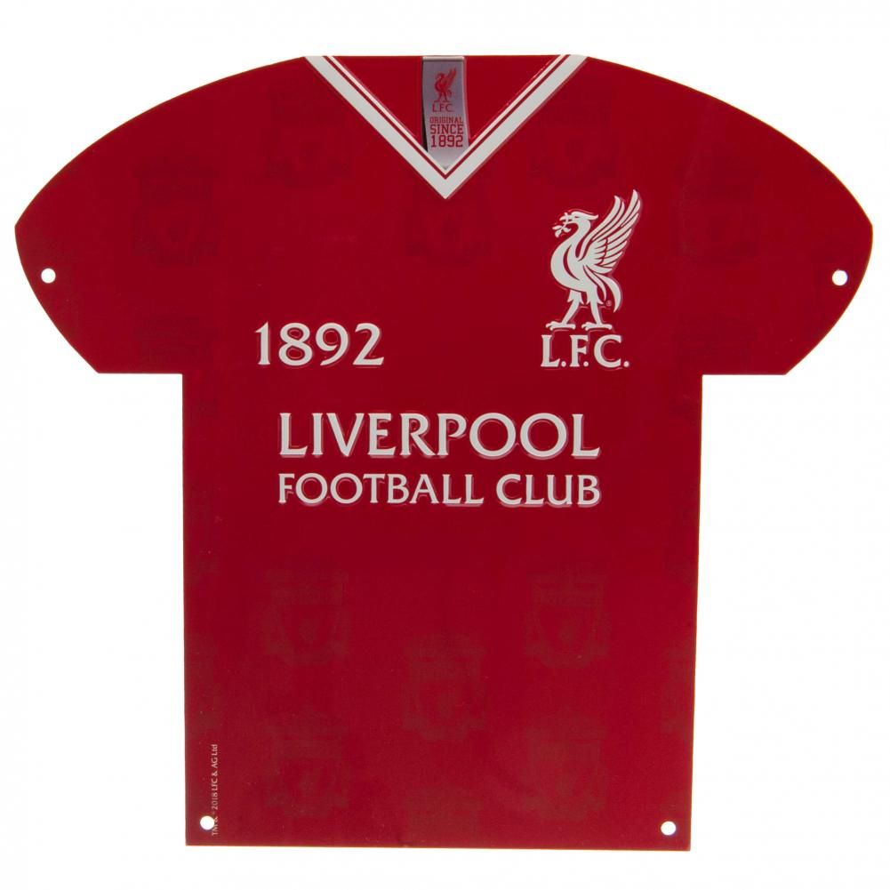 Liverpool Fc Metal Shirt Sign Lb