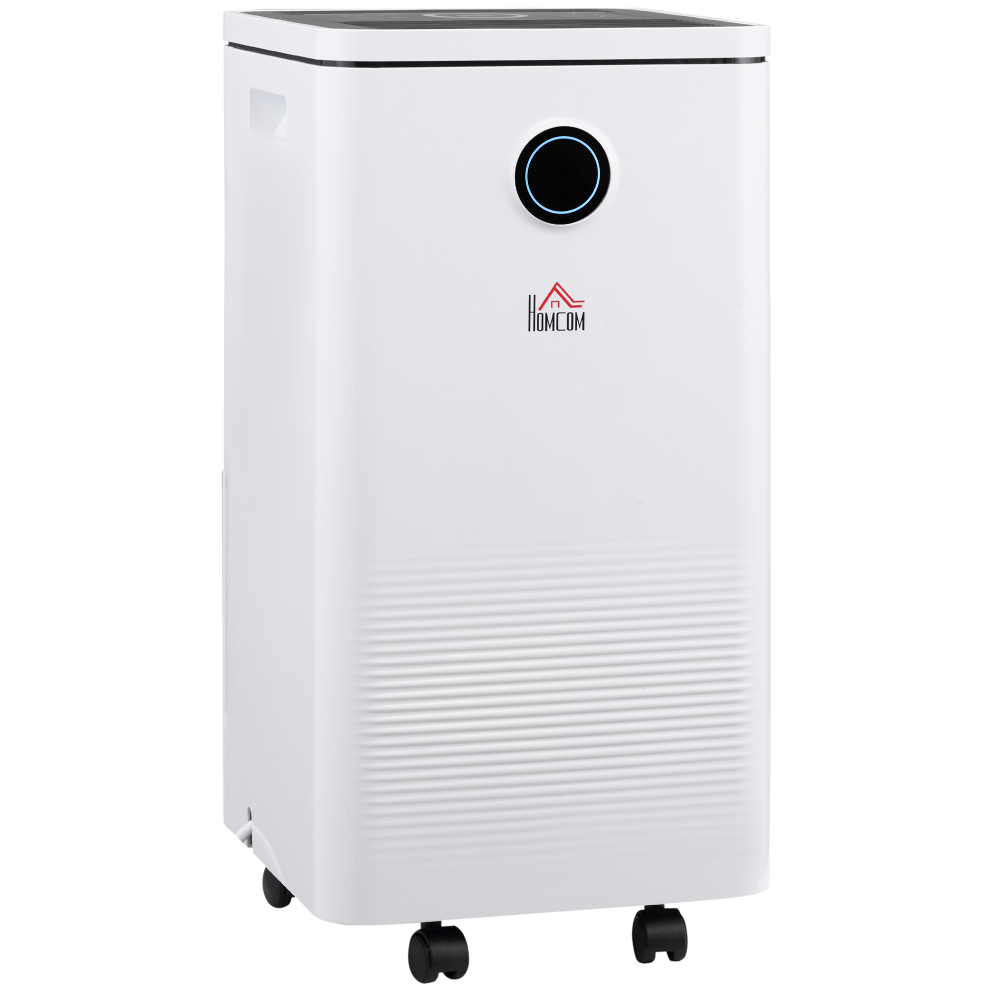 Homcom 10l/day 2500ml Portable Quiet Dehumidifier With Wifi Smart App Control, Electric Moisture Air Dehumidifier For Home Laundry Basement