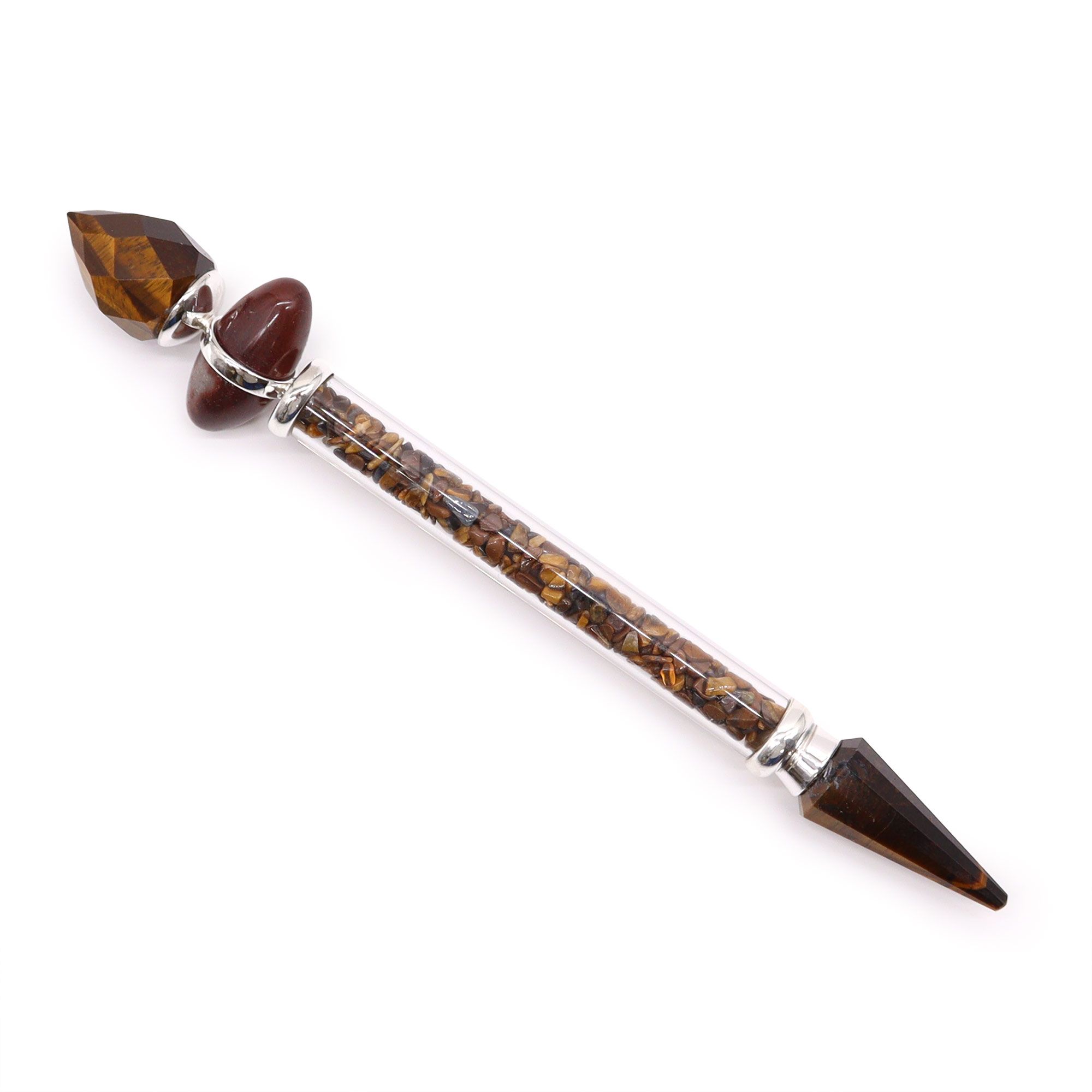 Shiva Lingam Magic Wand – Tiger Eye – Confidence