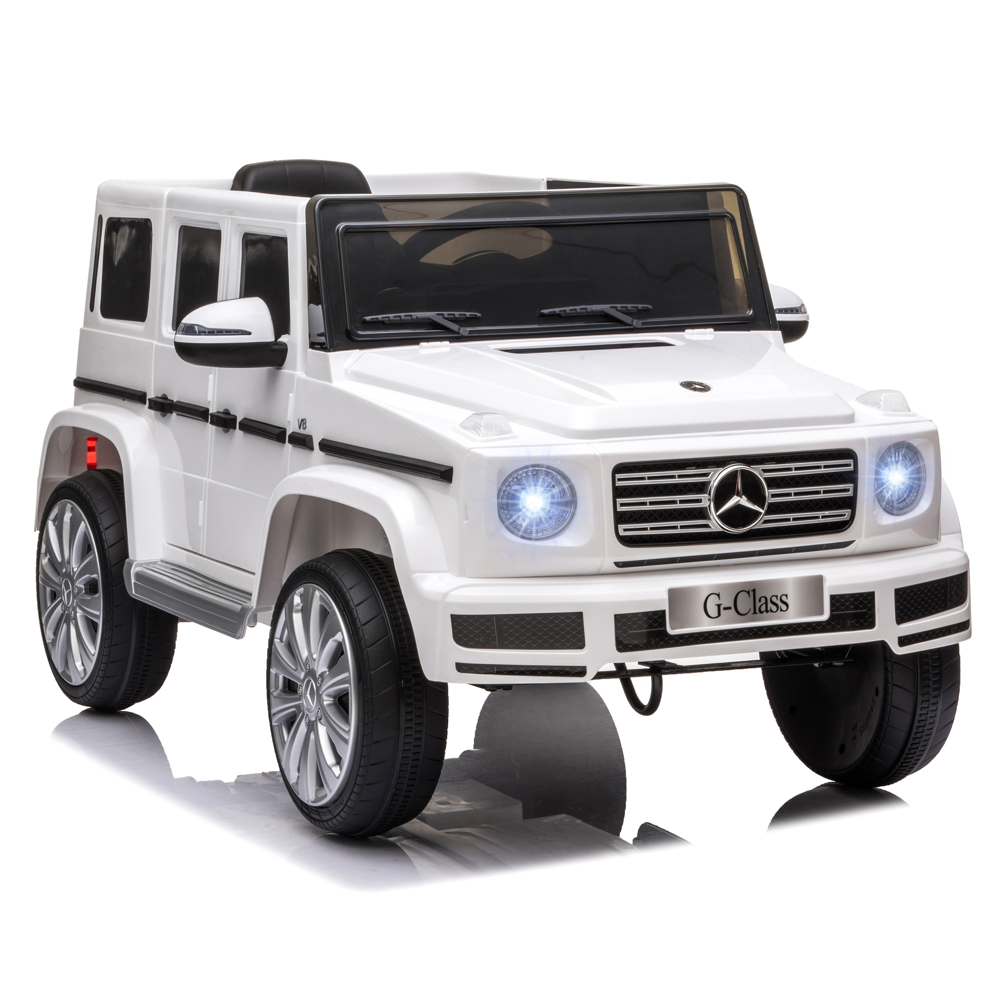 Homcom Compatible 12v Battery-powered Kids Electric Ride On Car Mercedes Benz G500 Toy With Parental Remote Control Music Lights